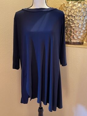 Sympli Navy Asymmetrical Tunic